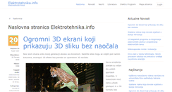 Desktop Screenshot of elektrotehnika.info