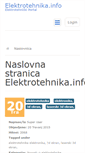 Mobile Screenshot of elektrotehnika.info